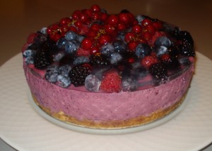 Bavarese ai frutti di bosco