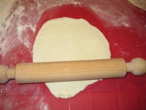 stendo l'impasto