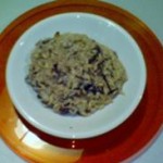Risotto radicchio e prugne