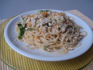 Spaghetti al branzino