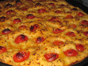Focaccia con pomodorini