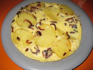 Frittata di patate e cipolle