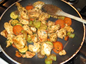 pollo e verdure