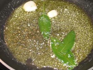 soffritto di aglio e salvia