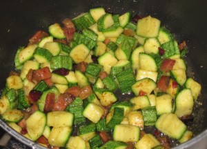 Zucchine e pancetta