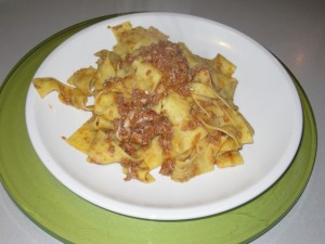 Pappardelle al sugo di coniglio