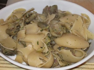 pasta con carciofi