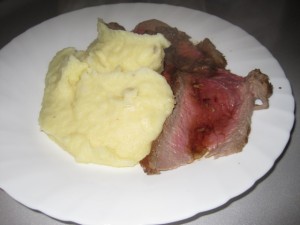 Roastbeef con purè di patate Roastbeef con purè di patate