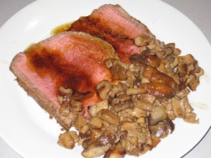 roastbeef con funghi porcini trifolati roastbeef con funghi trifolati
