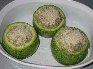 Zucchine tonde ripiene