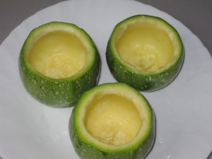 Zucchine tonde svuotate