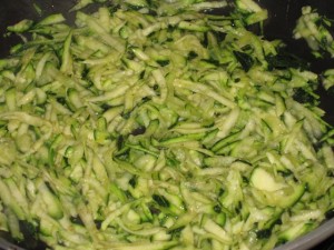 julienne di zucchine