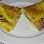 Omelette al radicchio rosso di Treviso