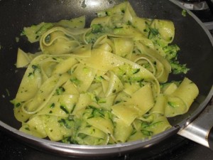 Pappardelle con zucchine