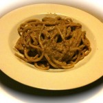 spaghetti al pesto di carciofi