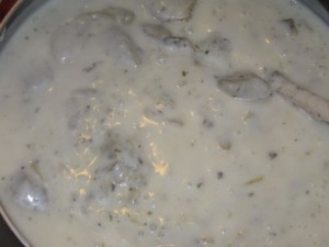 besciamella con carciofi