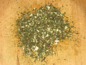 aglio salvia e rosmarino