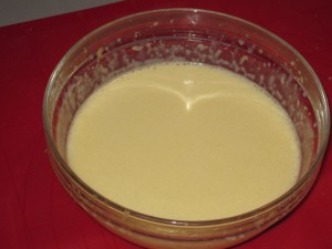 crema del ripieno al cioccolato bianco