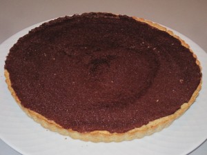 crostata al cioccolato fondente