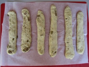 forme di impasto per pane alle olive
