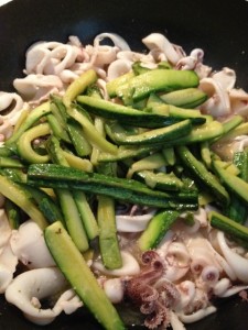 calamari con zucchine