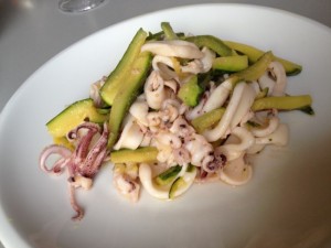 calamari con zucchine
