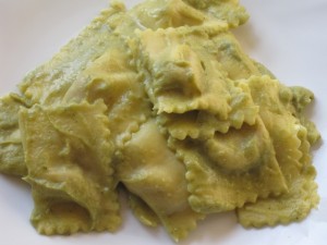 Ravioli di salsiccia Gombitelli con crema di broccoli