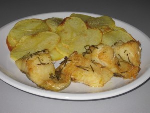 baccalà al forno con patate