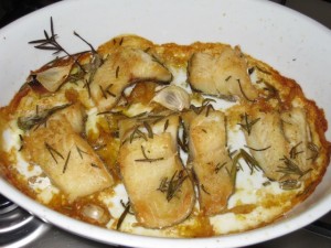 baccalà cotto al forno