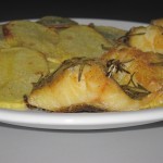 baccala al forno con chips