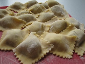 ravioli di melanzane e scamorza