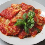 Ravioli di melanzane e scamorza