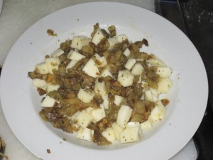 Ripieno di polpa di melanzana e scamorza