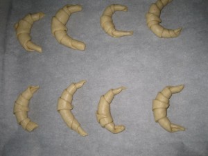 preparazione cornetti salati