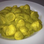 orecchiette crema di zucchine e curcuma