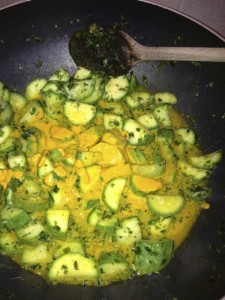 zucchine e curcuma