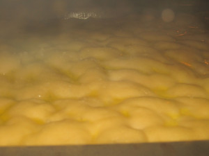 cottura della focaccia