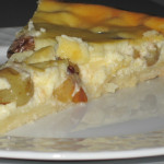 torta di robiola con uva bianca