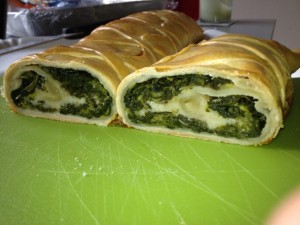 strudel di spinaci e fontina