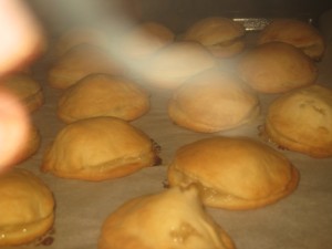 cottura dei biscotti alle mele