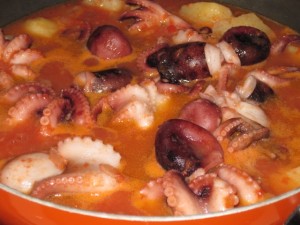 Moscardini in umido con patate