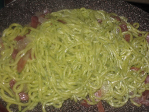 Spaghetti alla chitarra con culatello