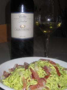spaghetti alla chiterra con culatello