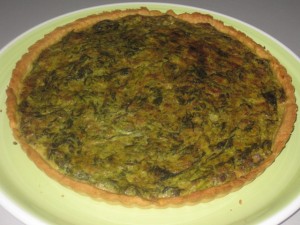 Quiche di salsiccia e cime di rapa