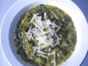 Crema di zucca gialla e cavolo nero